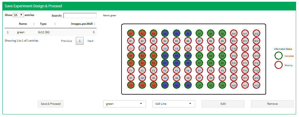 Figure 7 Saved well plates are listed below and can be added or removed afterwards