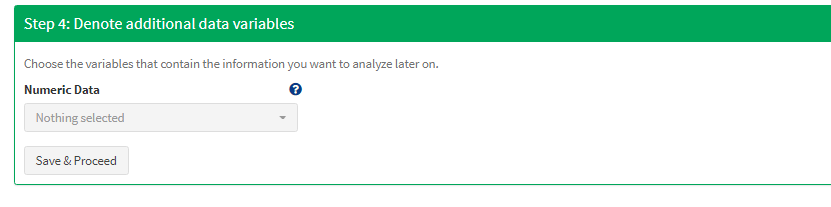 Figure 5 No data variables remain to be selected additionally.