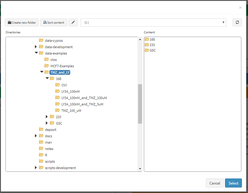 Figure 9 Pick the main folder that contains the data files of the respective well plate.