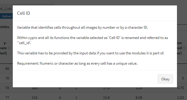 Figure 3 Example variable descriptions.