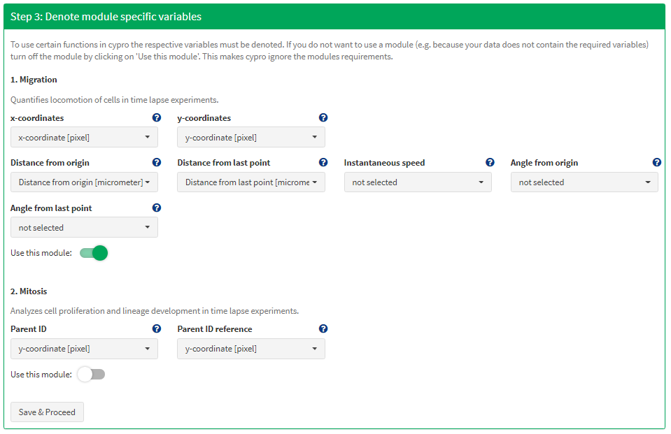 Figure 4 Tell cypro where to look for needed information.